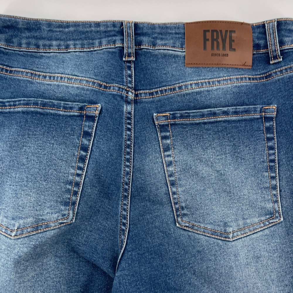 Frye Womens Jeans Size 4/27 Blue Denim High Rise Straight Leg Casual - Picture 8 of 10